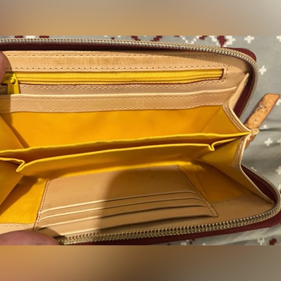 Dooney & Bourke Red and Green Floral Wallet - Picture 4 of 4